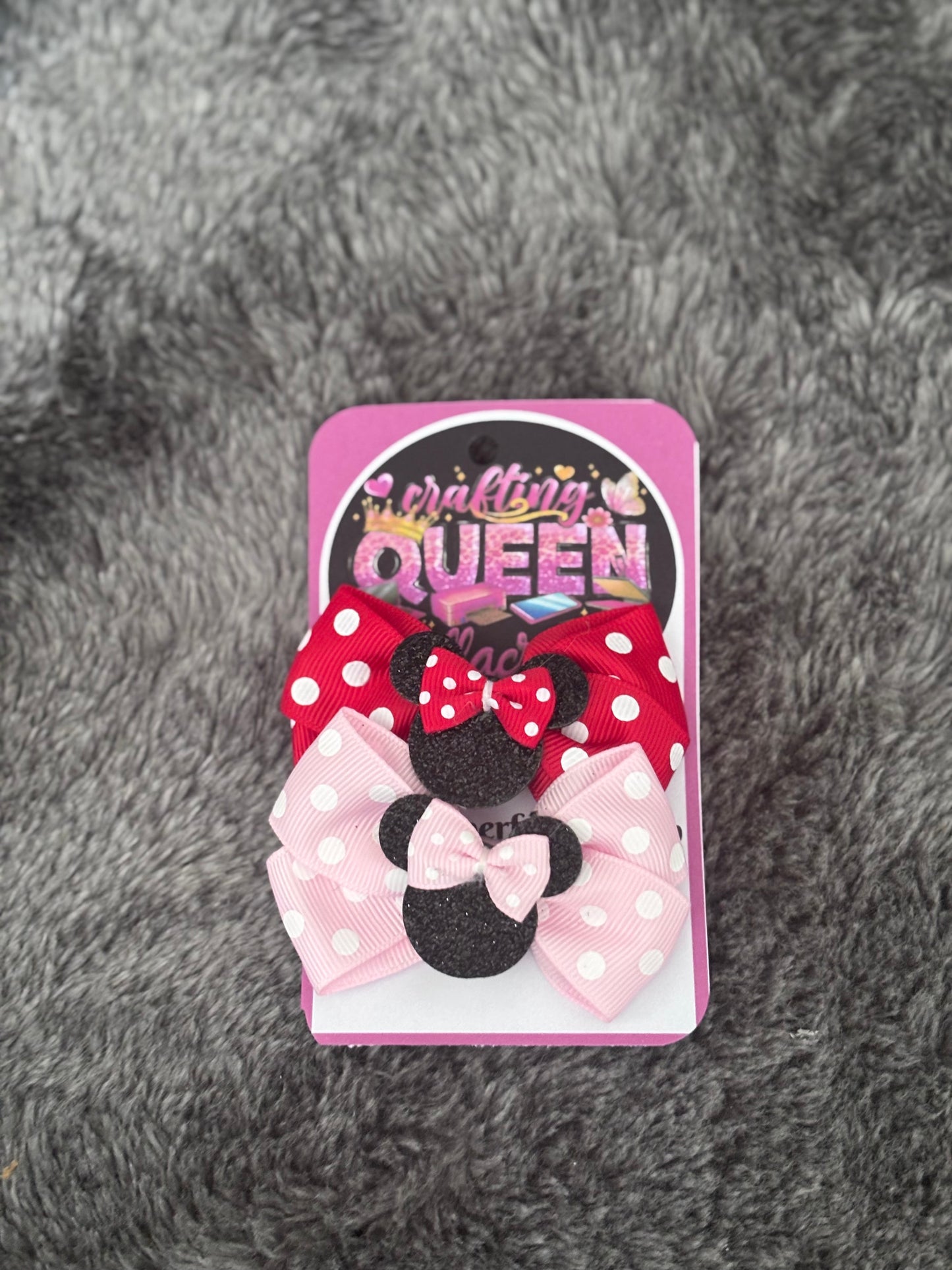 Minnie Mouse haarstrikjes