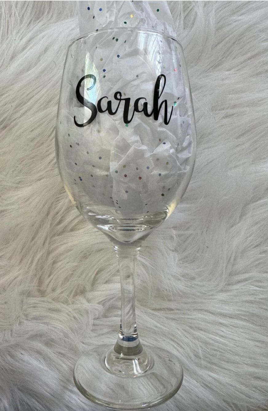 Gepersonaliseerd wijnglas