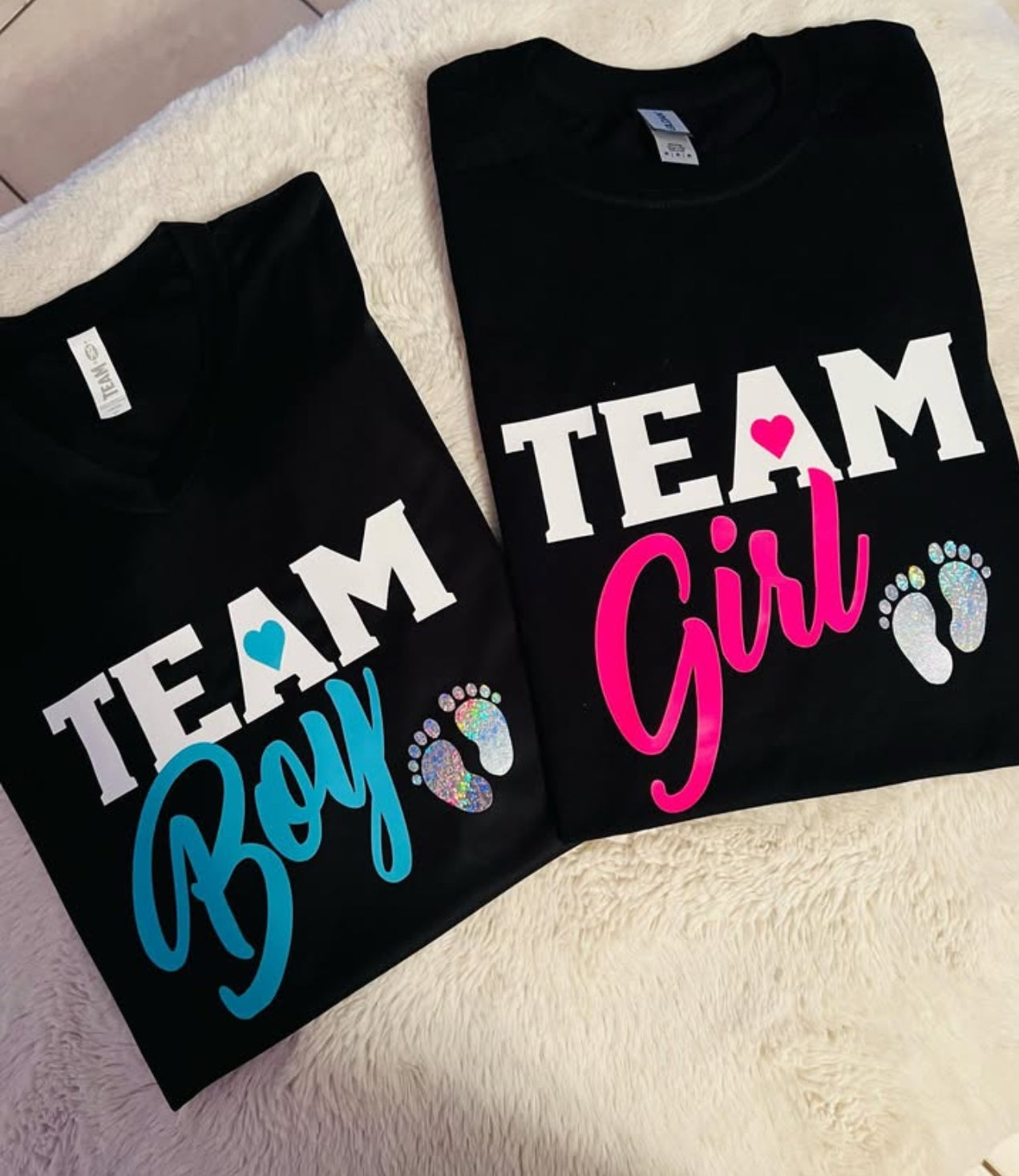 Team Blauw of Team Roze?- Gender reveal shirt voor Mannen&Vrouwen