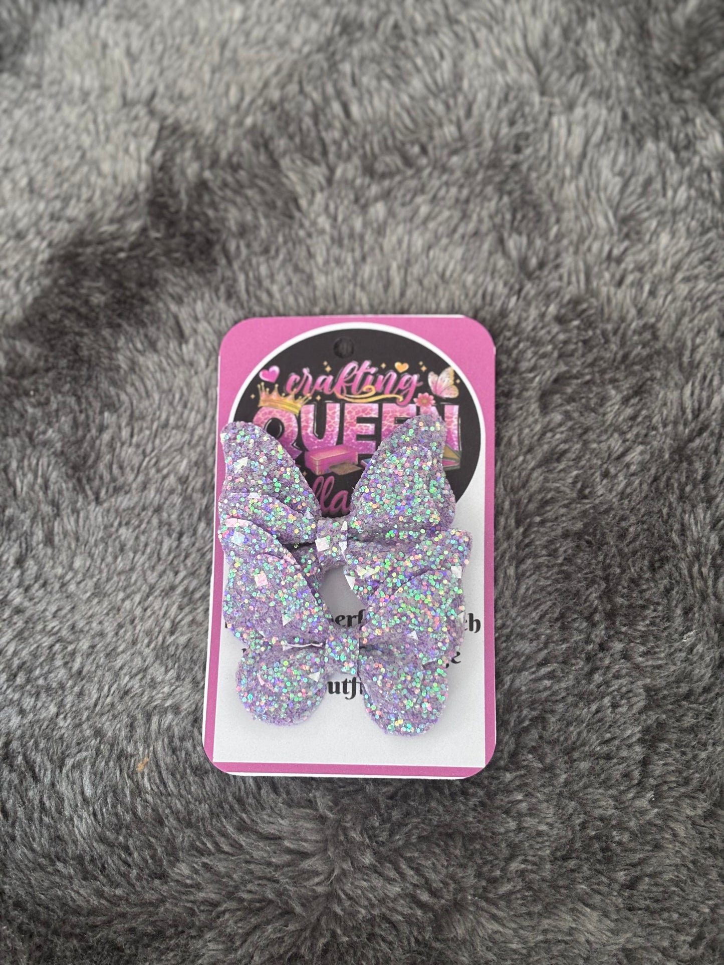 Glitterende Vlinder Haarclips - set van 2