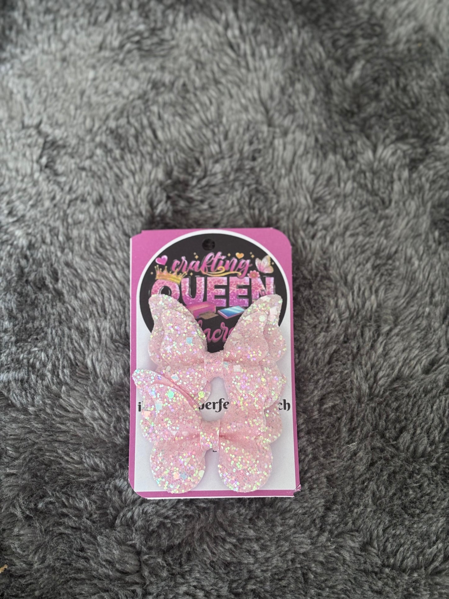 Glitterende Vlinder Haarclips - set van 2